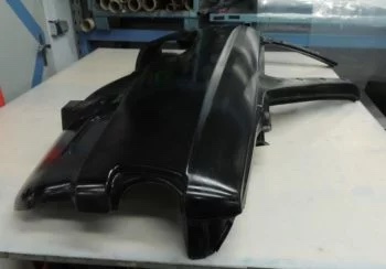 Seitenteile Set Beifahrerseite vorne für den BMW E30 und M3 aus Carbon Vorderansicht