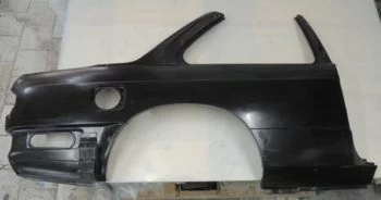 Seitenteile Set Beifahrerseite hinten für den BMW E30 und M3 aus Carbon