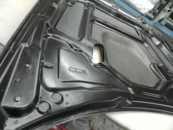 Detailansicht Innenseite Carbon Motorhaube BMW E90 M3