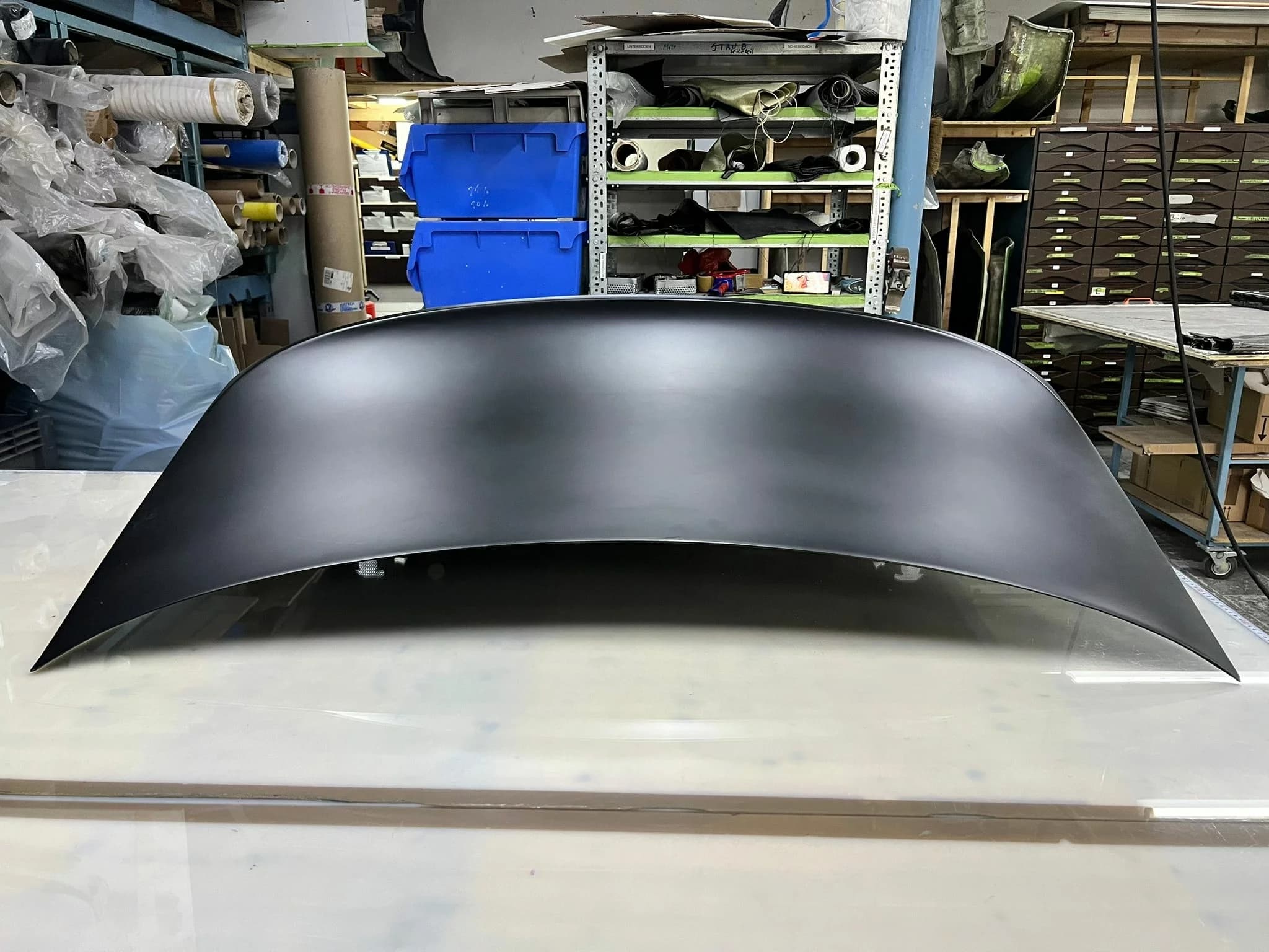 Passformansicht Carbon Heckklappe BMW E46 M3 CSL am Fahrzeugheck