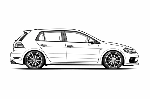 VolksWagen - Seitenansicht