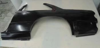 Seitenteile Set Fahrerseite hinten für den BMW E30 und M3 aus Carbon oben