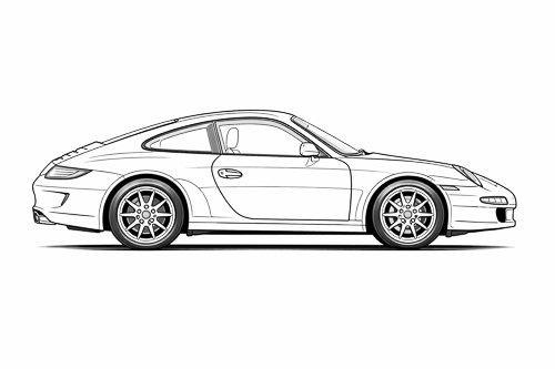 Porsche - Seitenansicht