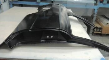 Seitenteile Set Beifahrerseite hinten für den BMW E30 und M3 aus Carbon Vorderansicht