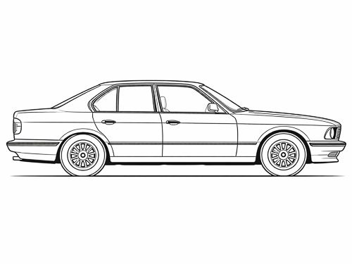 BMW_E34_Seitenansicht