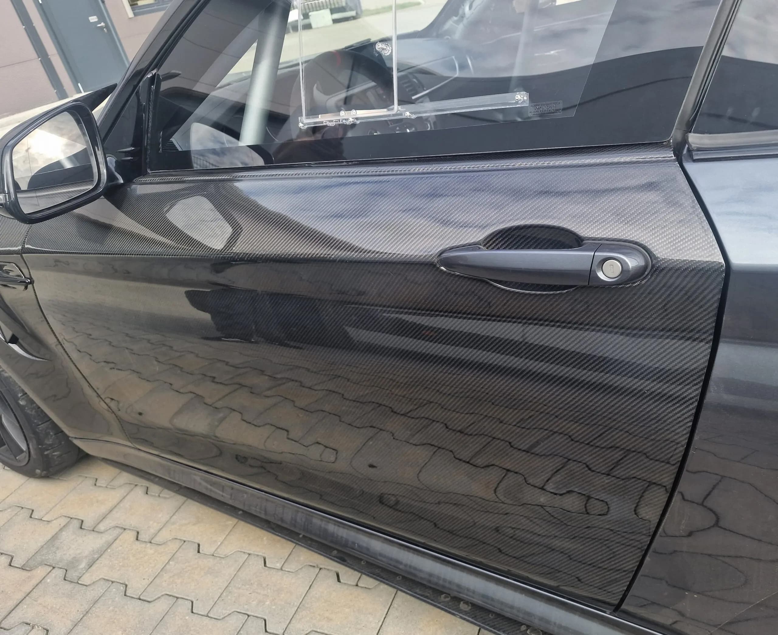 Außenschale Carbon-Tür BMW F22 in schwarzem Finish